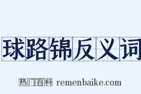 球路锦反义词是什么意思的图片
